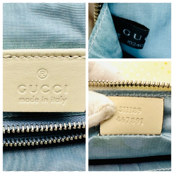 EUC GUCCI x Sega White/Gold Leather GUCCY Mini Crossbody Bag - Picture 15 of 17